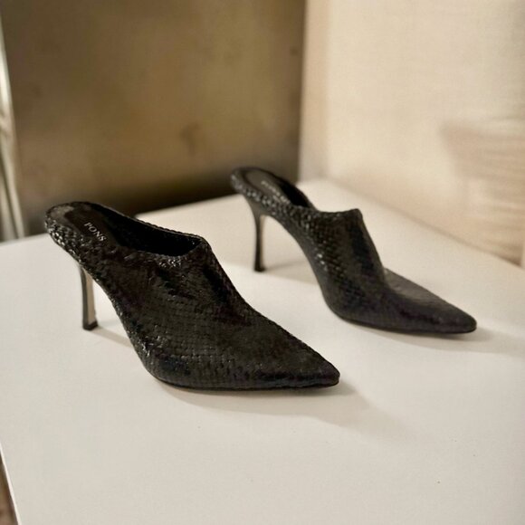 Pons Quintana Woven Leather Heels - Picture 2 of 6